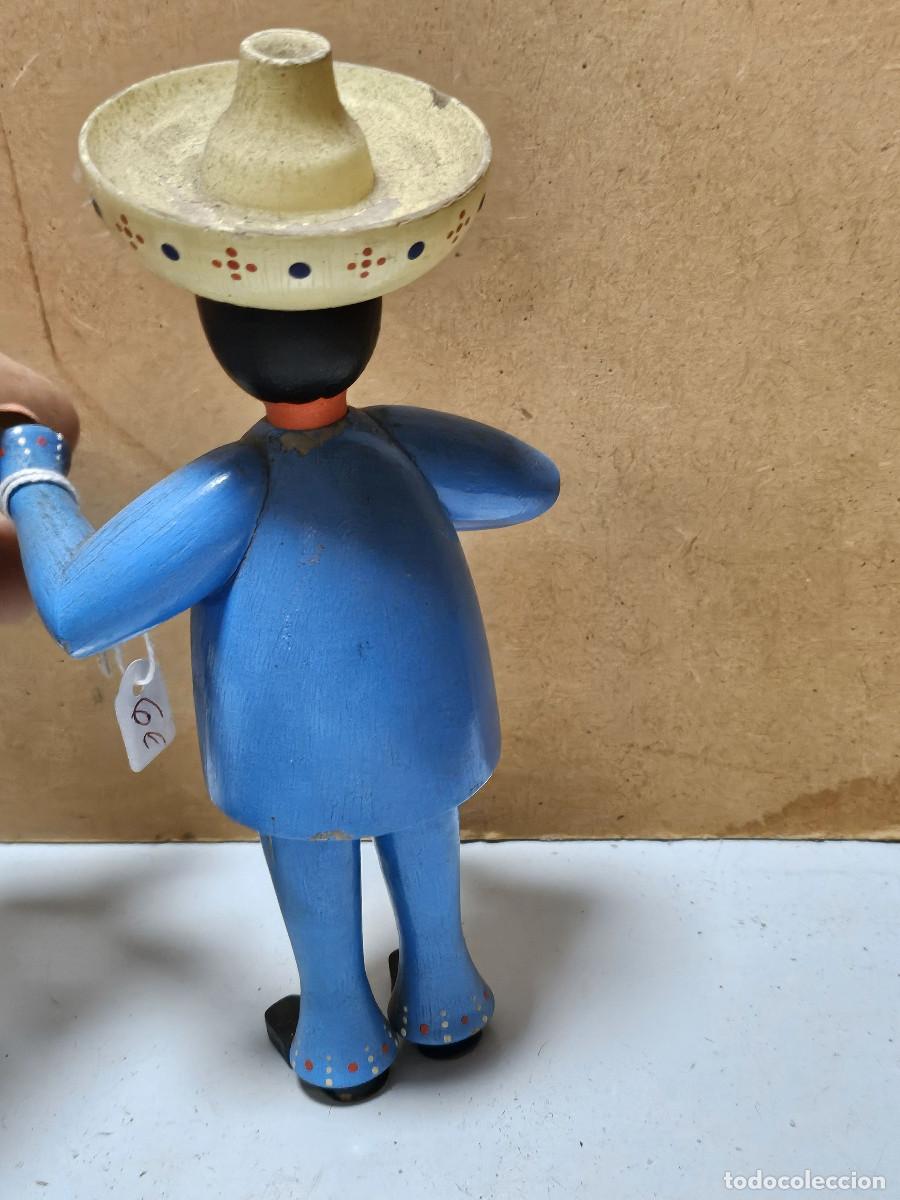 Vintage: figura mu&ntilde;eco de madera - Foto 4