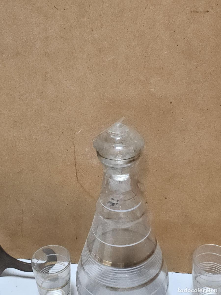 Vintage: botella de licor con 5 vasos - Foto 2