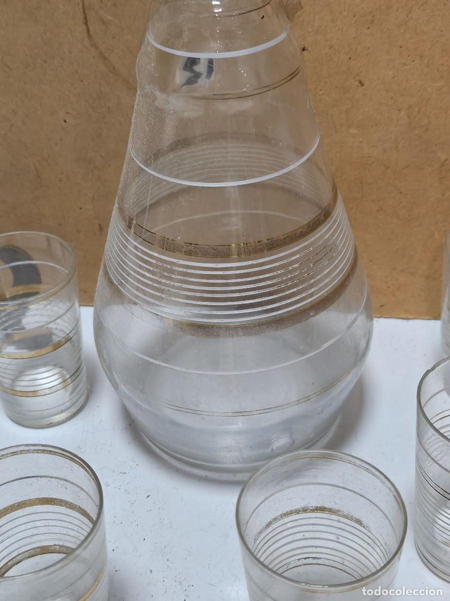 Vintage: botella de licor con 5 vasos - Foto 3