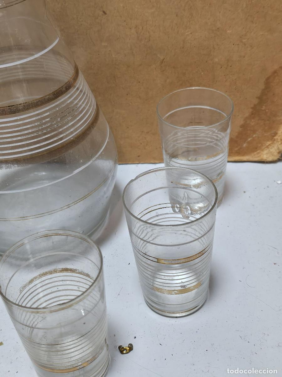 Vintage: botella de licor con 5 vasos - Foto 5