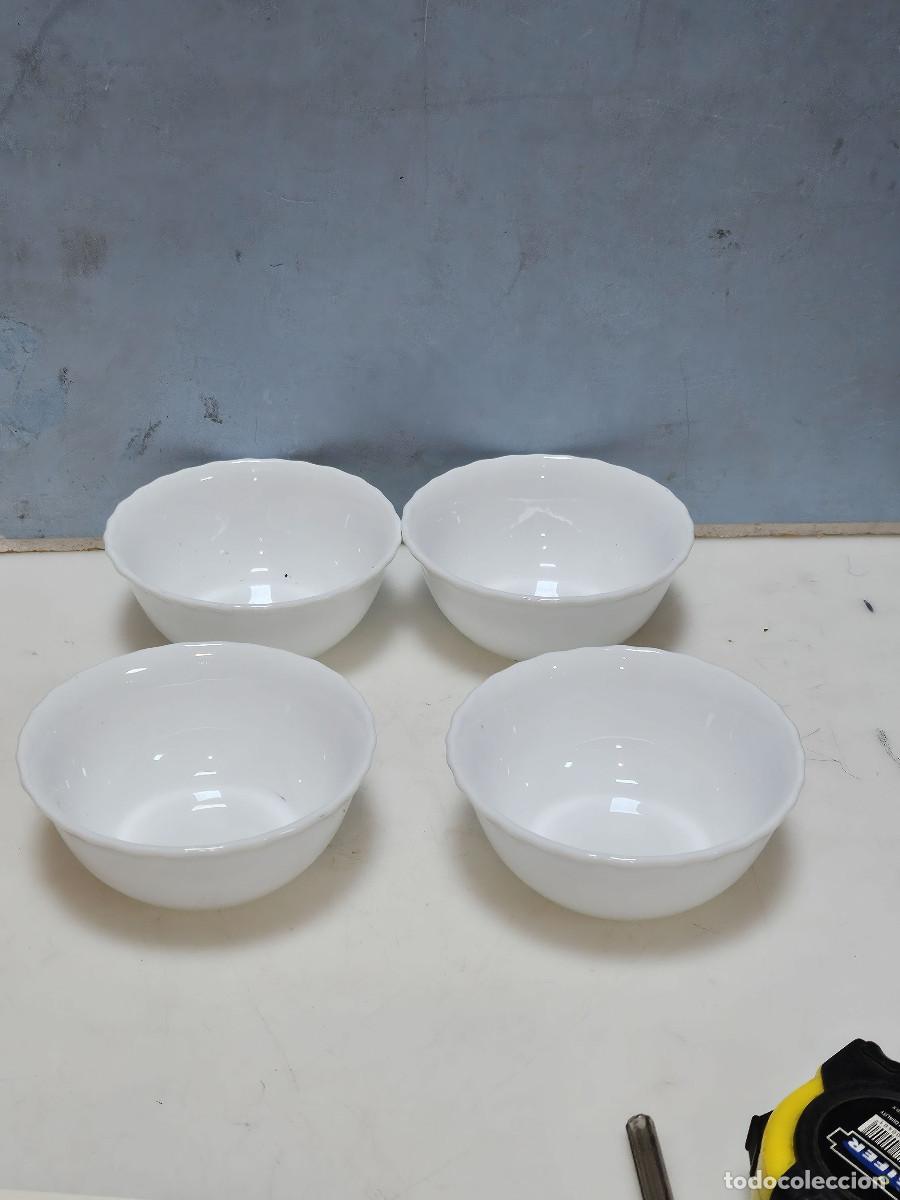 Vintage: 4 cuenco de cristal opalino - Foto 1