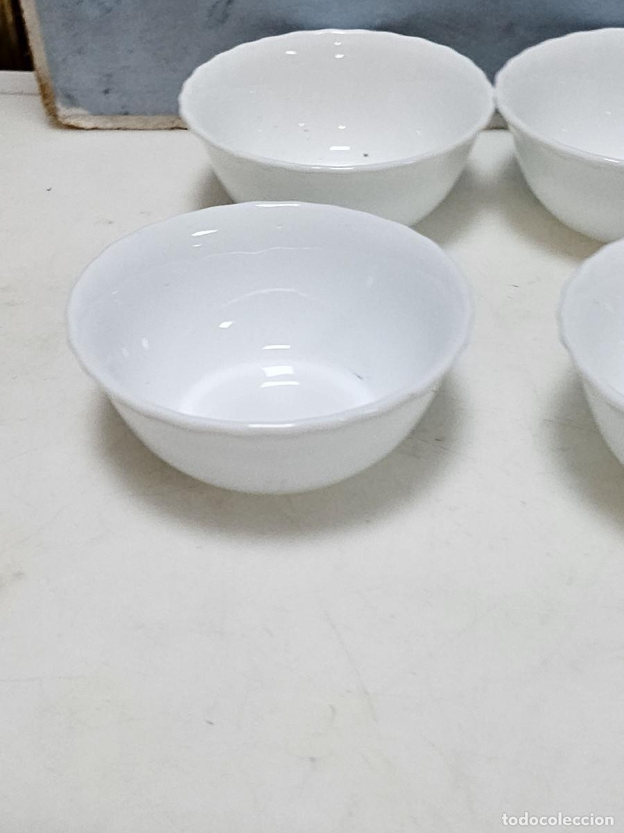 Vintage: 4 cuenco de cristal opalino - Foto 2