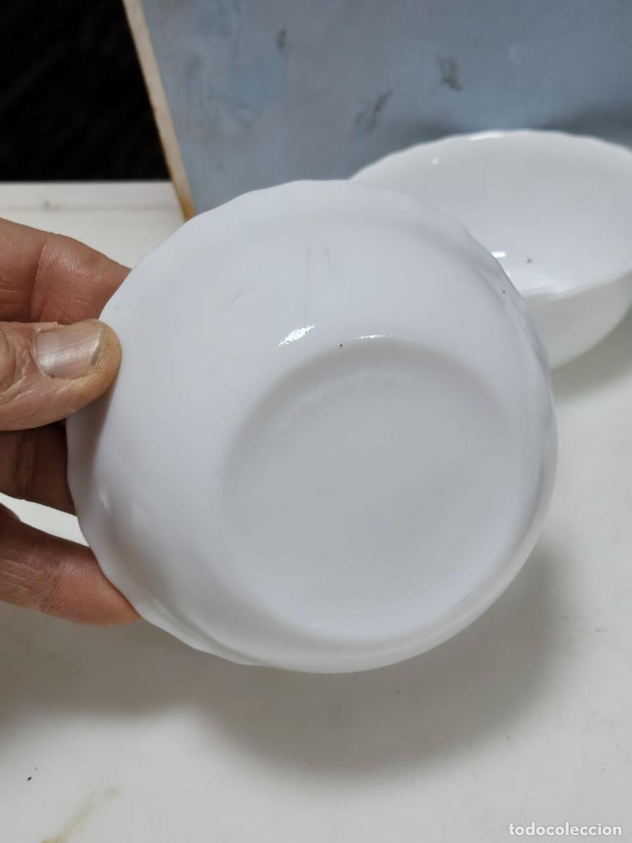 Vintage: 4 cuenco de cristal opalino - Foto 3