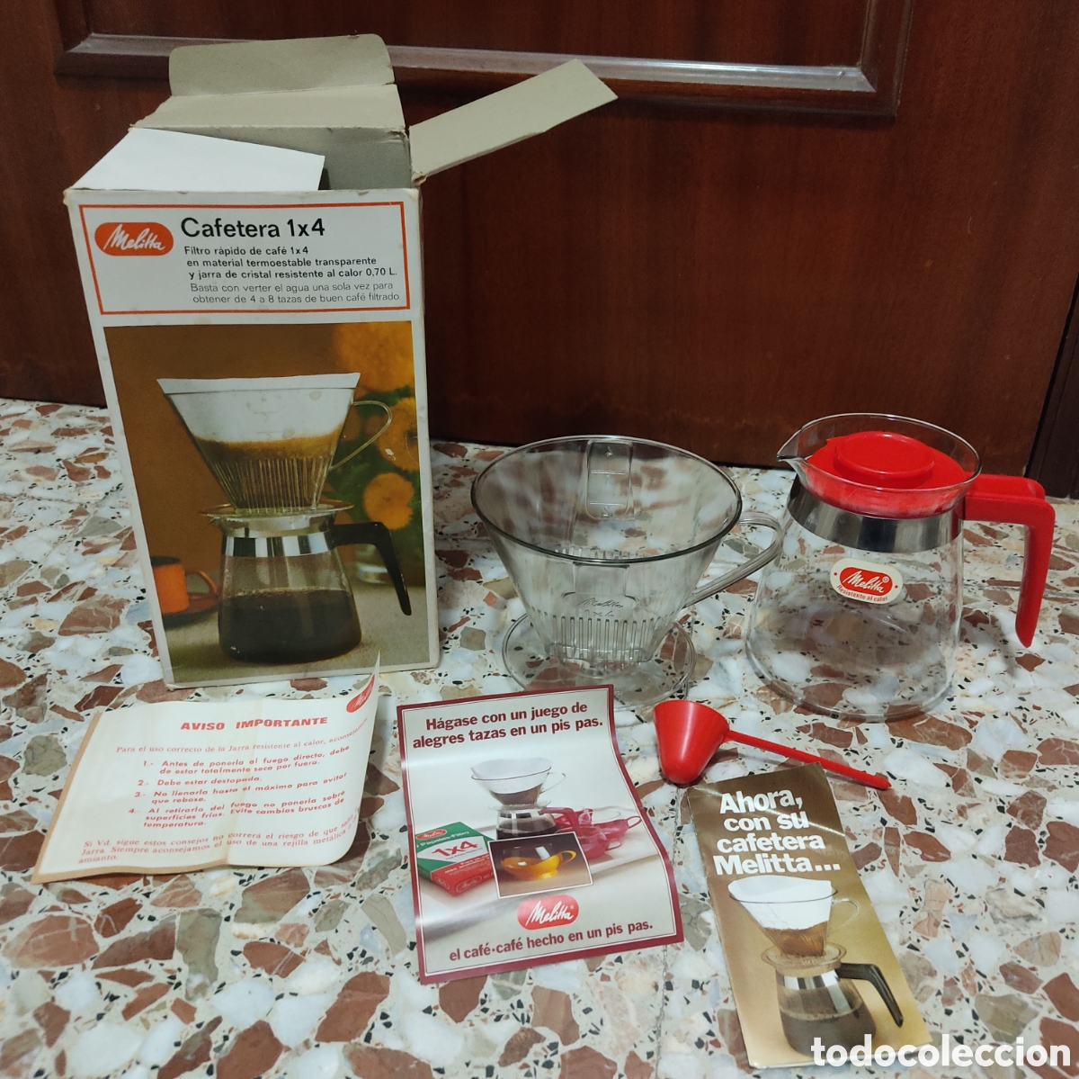 Vintage: Cafetera Melitta 1x4 caja original - Foto 1