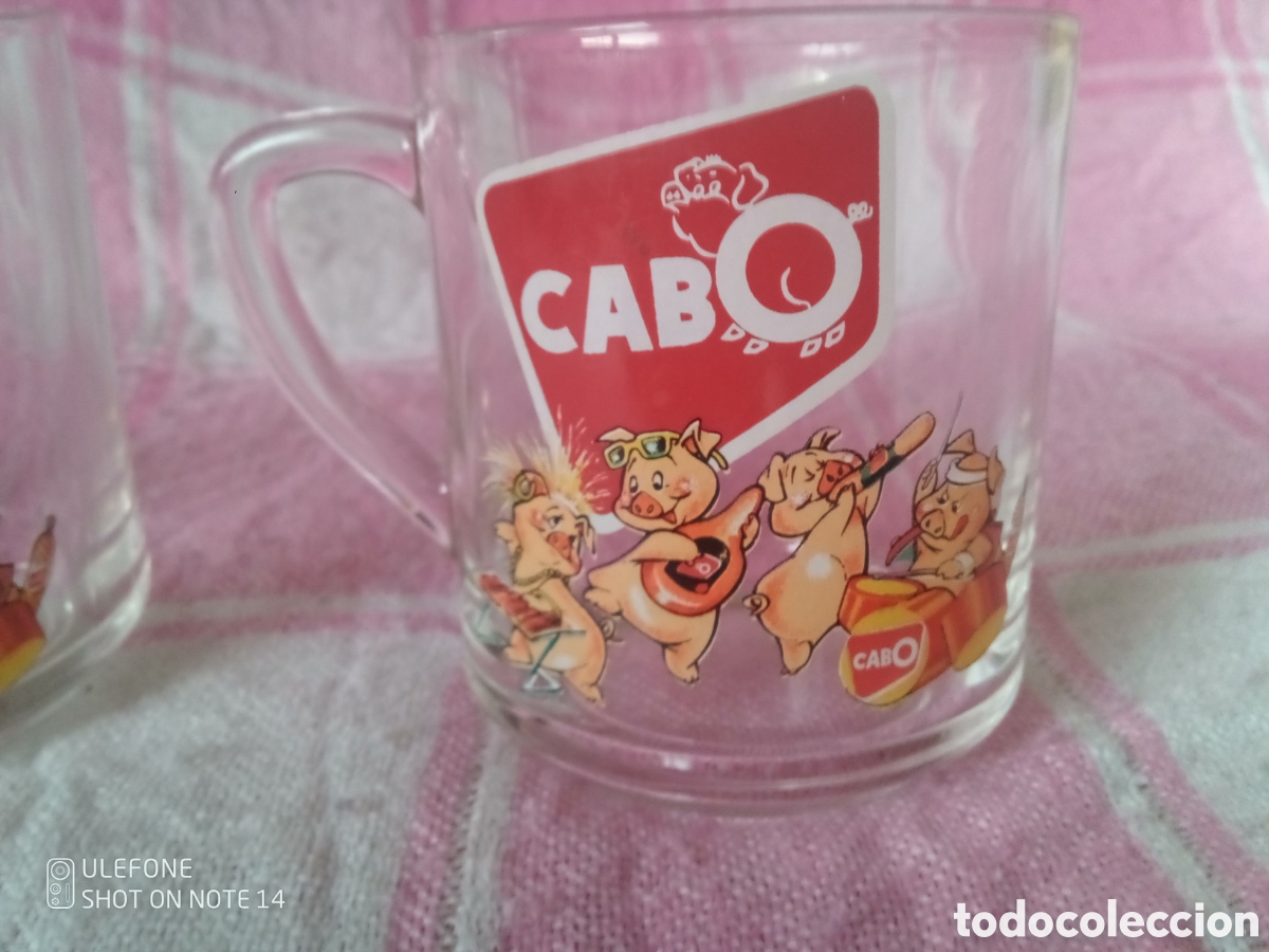 Vintage: DOS TAZAS CRISTAL EMBUTIDOS CABO - Foto 3