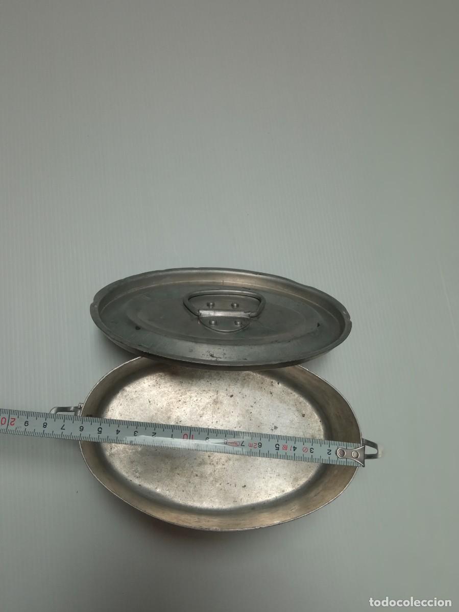 Vintage: fiambrera ovalada de aluminio - Foto 2