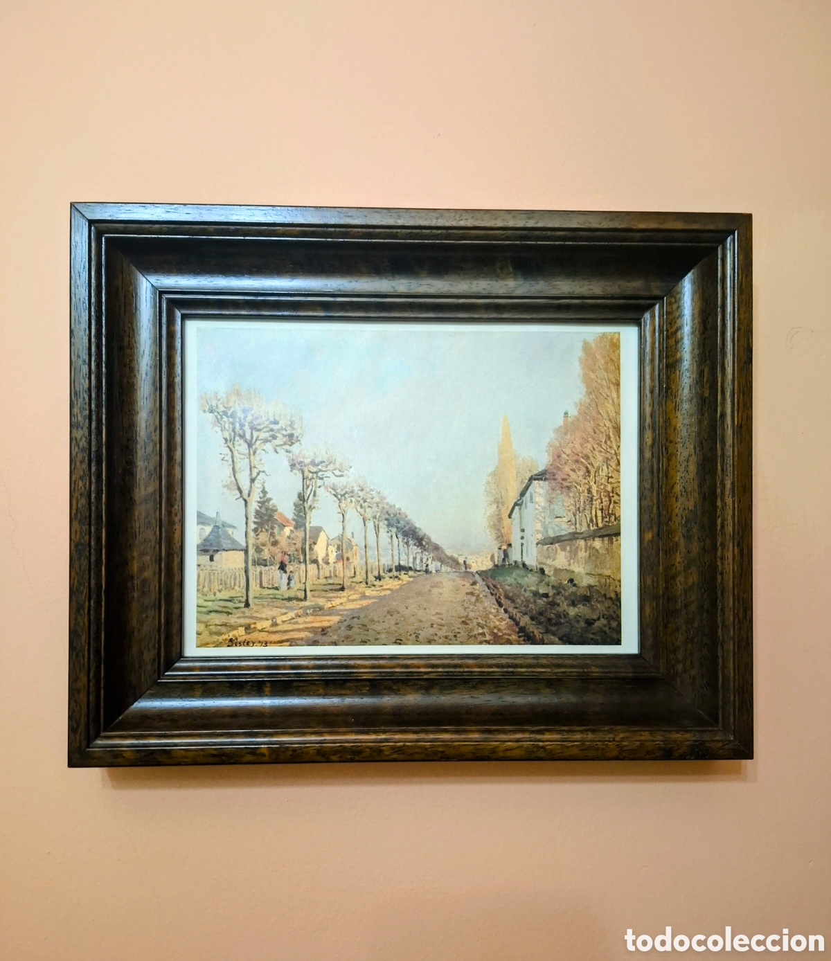 Vintage: CUADRO CON L&Aacute;MINA DE SISLEY