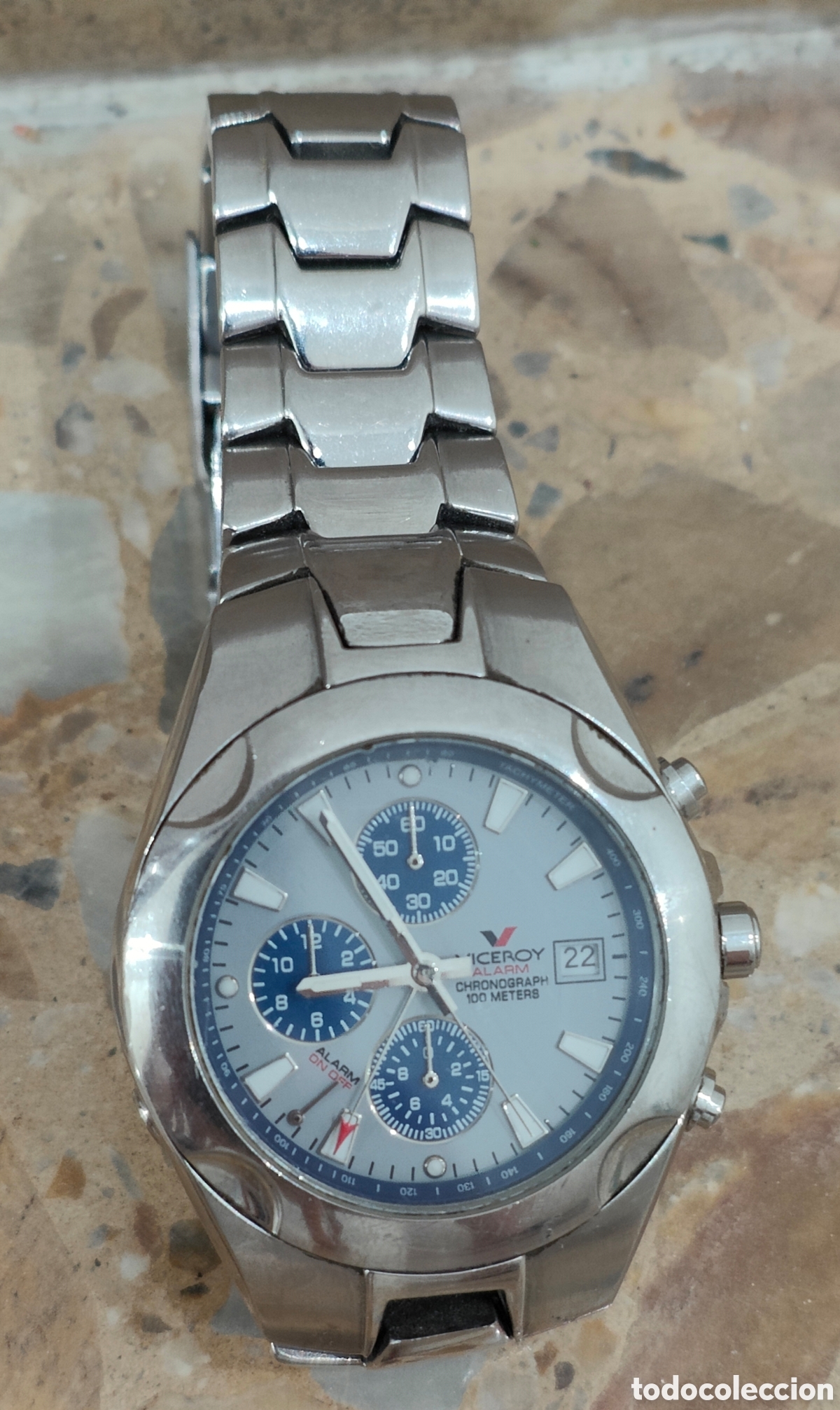 Vintage: Reloj Viceroy Cron&oacute;grafo 100m (No funciona) - Foto 3