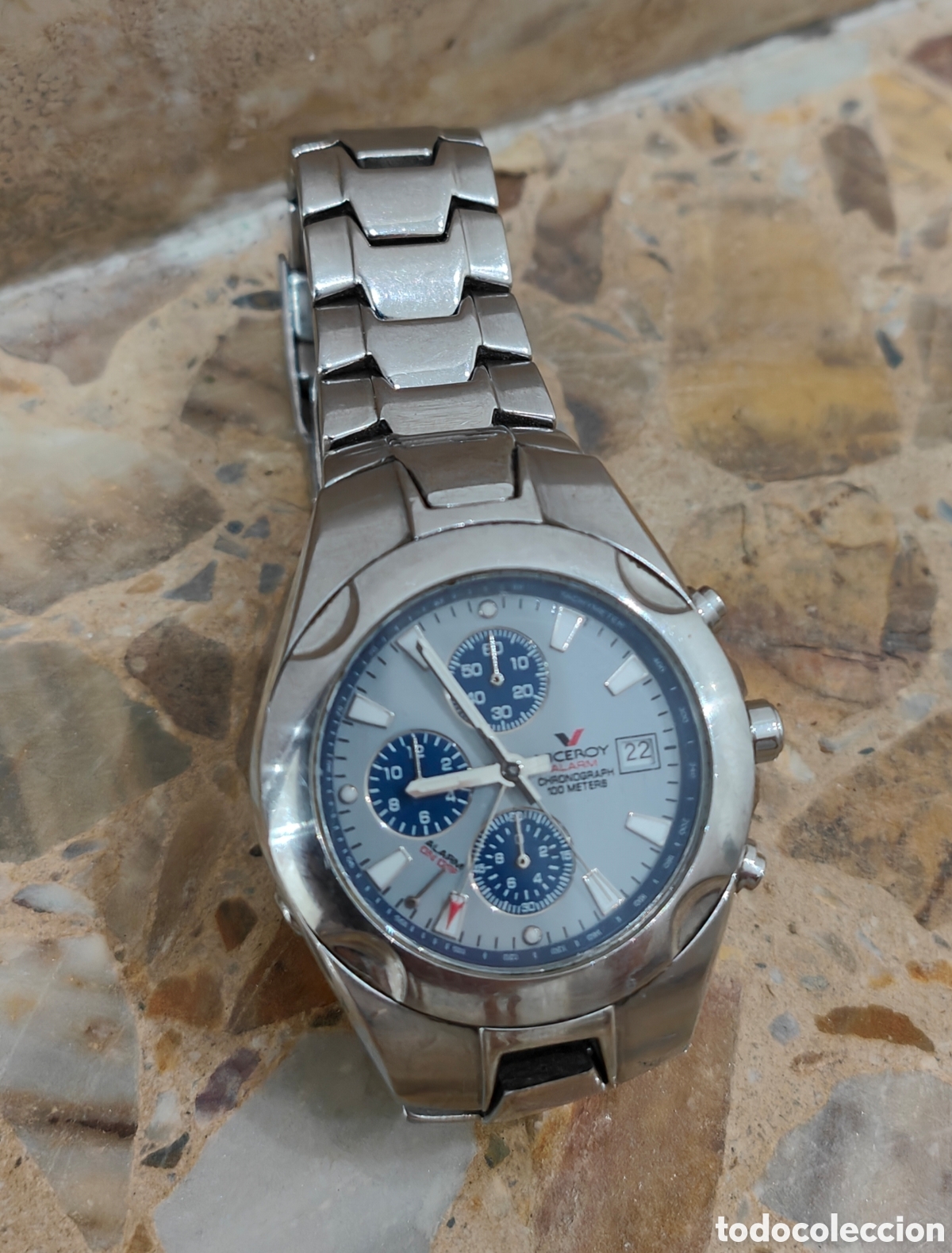 Vintage: Reloj Viceroy Cron&oacute;grafo 100m (No funciona) - Foto 1