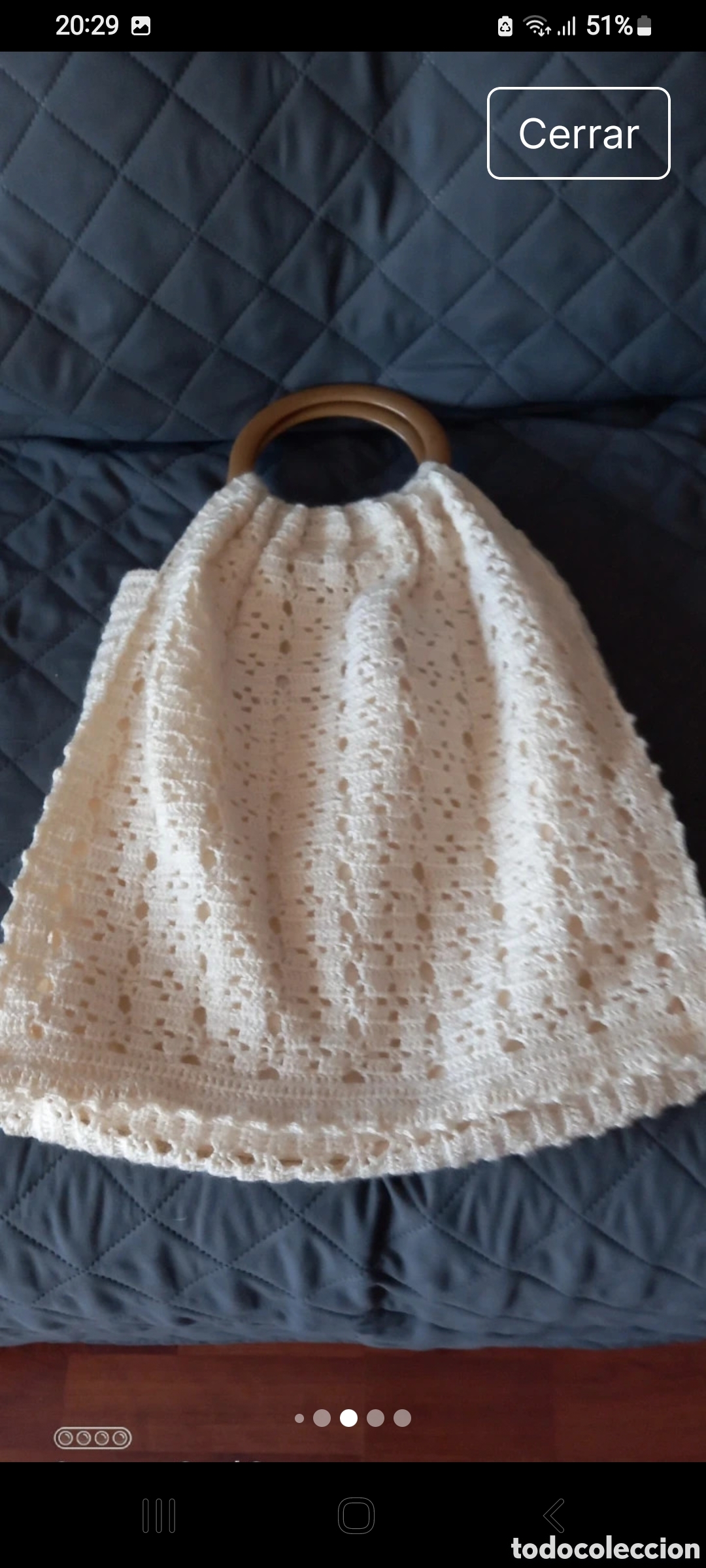 Vintage: Lote de bolsas hechas a ganchillo - Foto 2