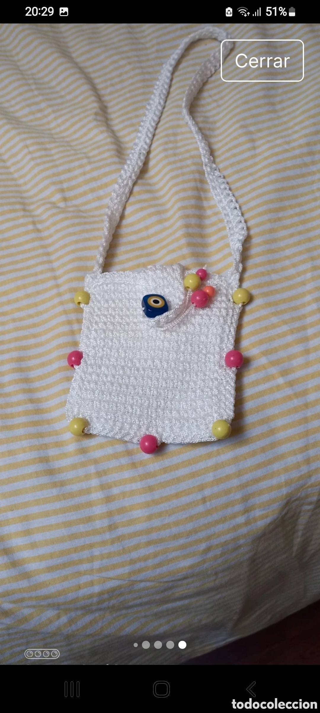 Vintage: Lote de bolsas hechas a ganchillo - Foto 6