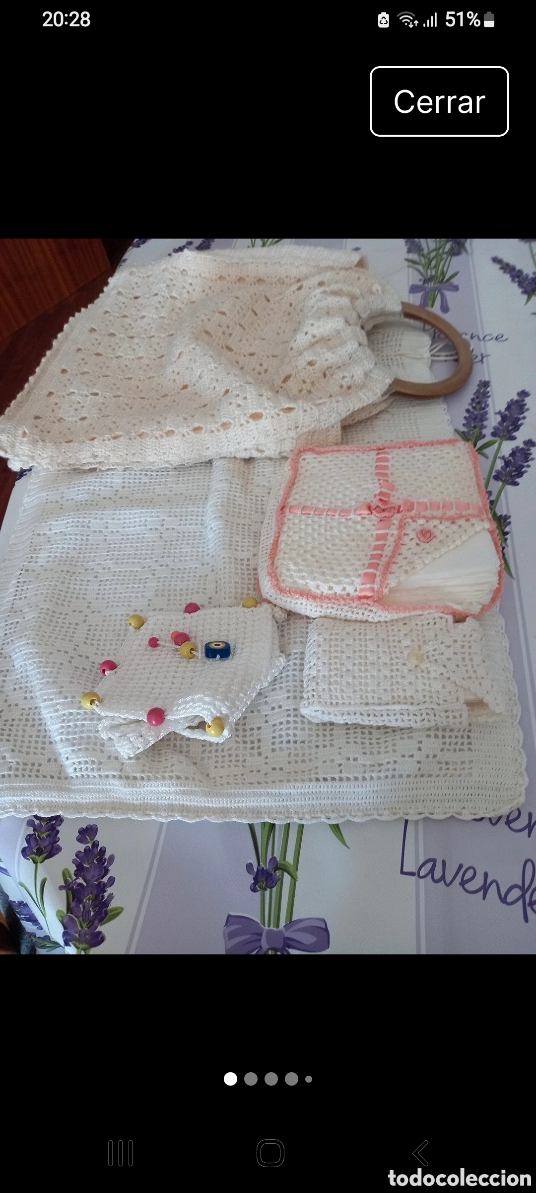 Vintage: Lote de bolsas hechas a ganchillo - Foto 1
