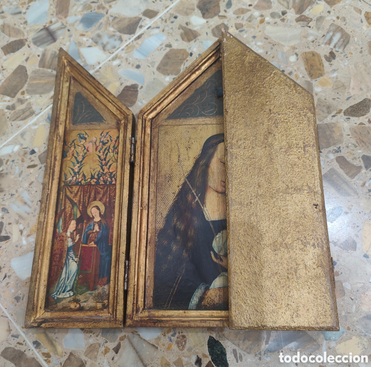 Vintage: Tr&iacute;ptico religioso ,vintage ,60 s - Foto 9