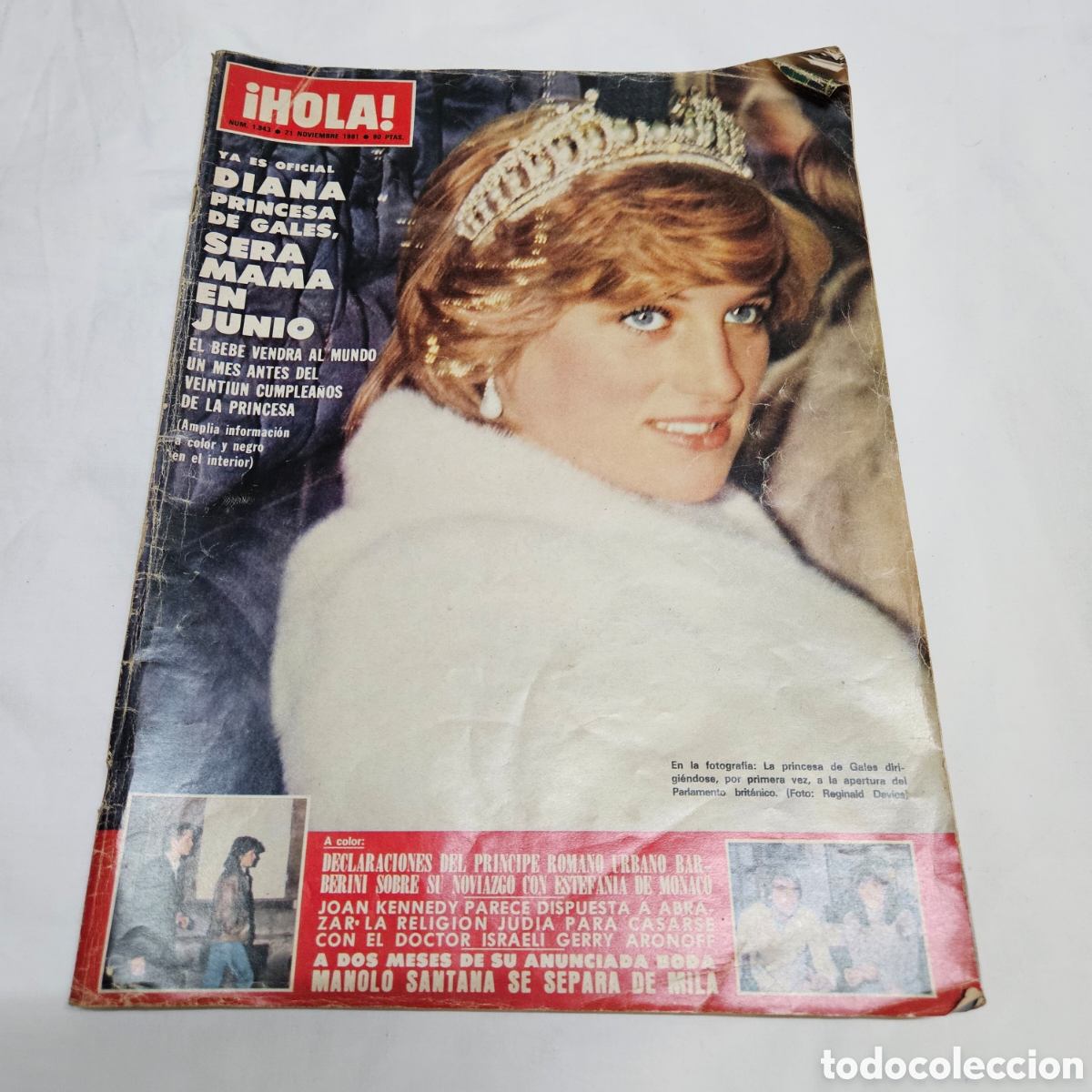 Vintage: Revista Hola - n&deg; 1943 - 21 de noviembre de 1981 - Diana de Gales embarazada