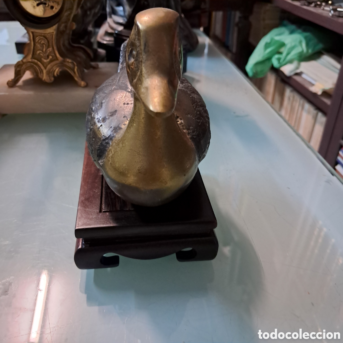 Vintage: Pato de bronce macizo - Foto 2