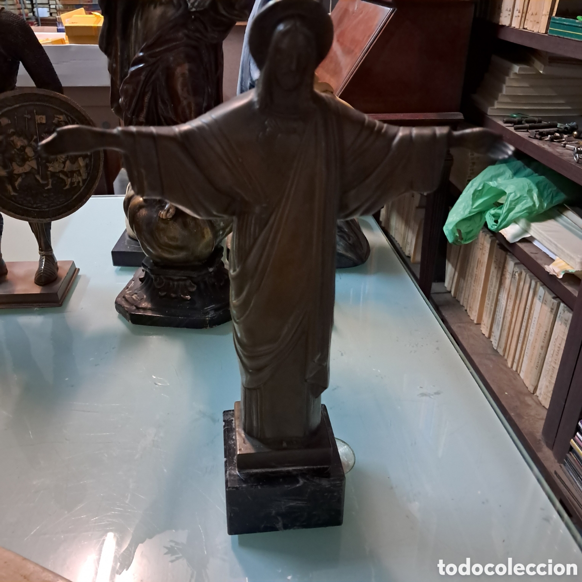 Vintage: Cristo en bronce Sao Paulo en bronce - Foto 2