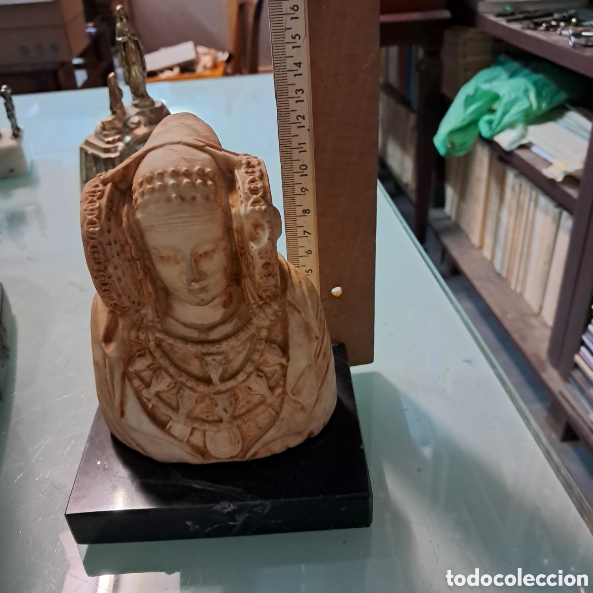 Vintage: Dama de Elche, en piedra ,16 cm - Foto 3