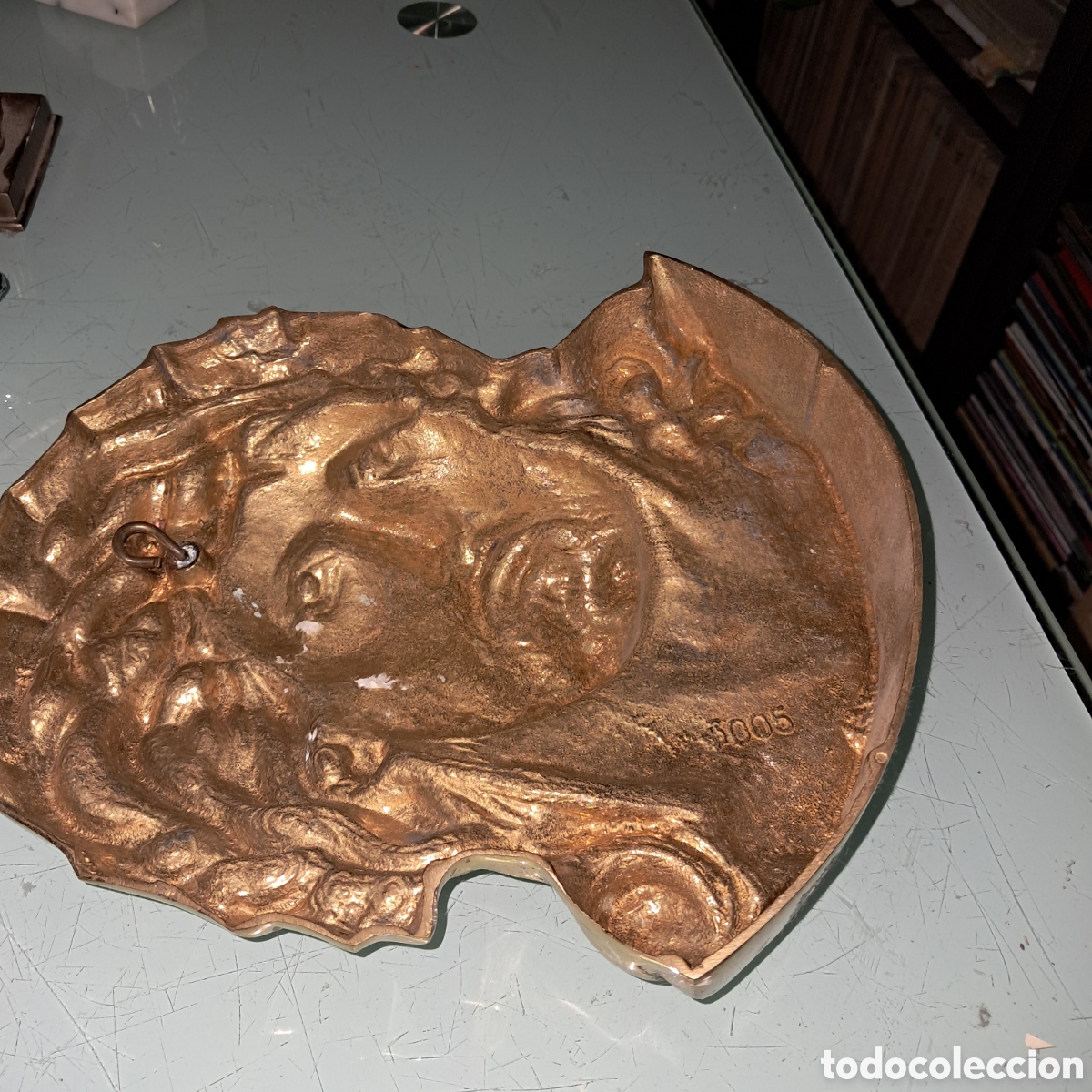 Vintage: Cara de Cristo en bronce, - Foto 3