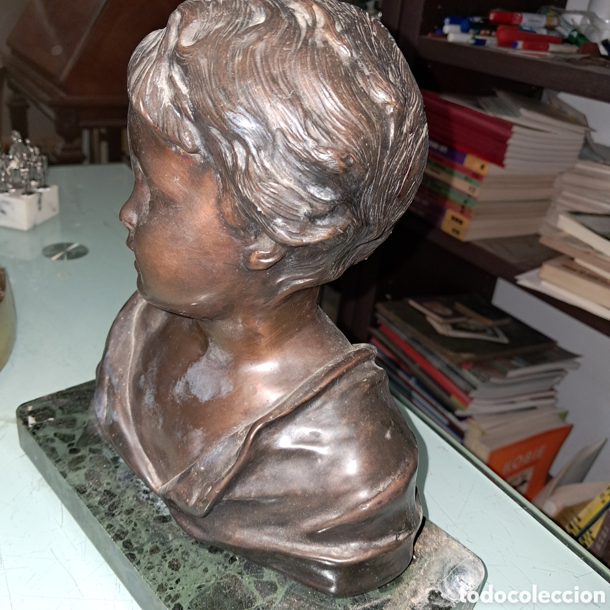 Vintage: Busto en bronce, 27 cm de altura - Foto 3
