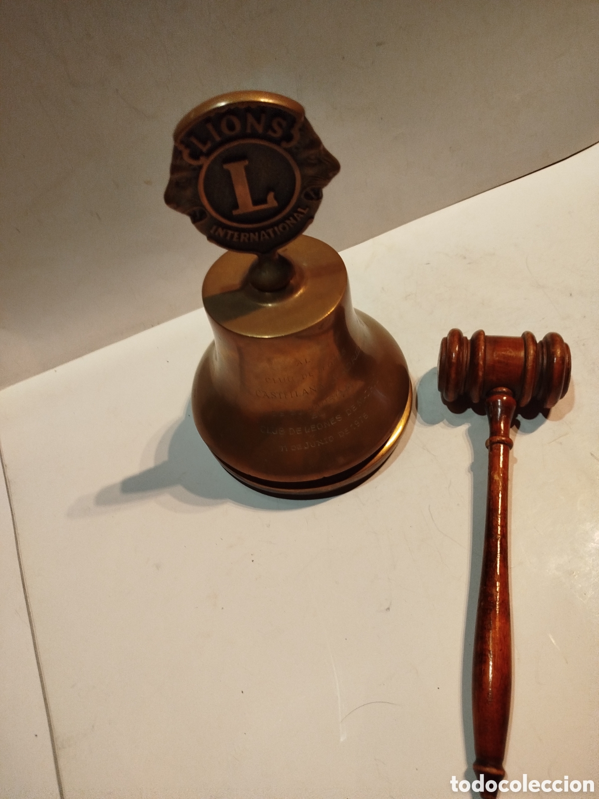 Vintage: Campana de sobremesa de bronce - Foto 3