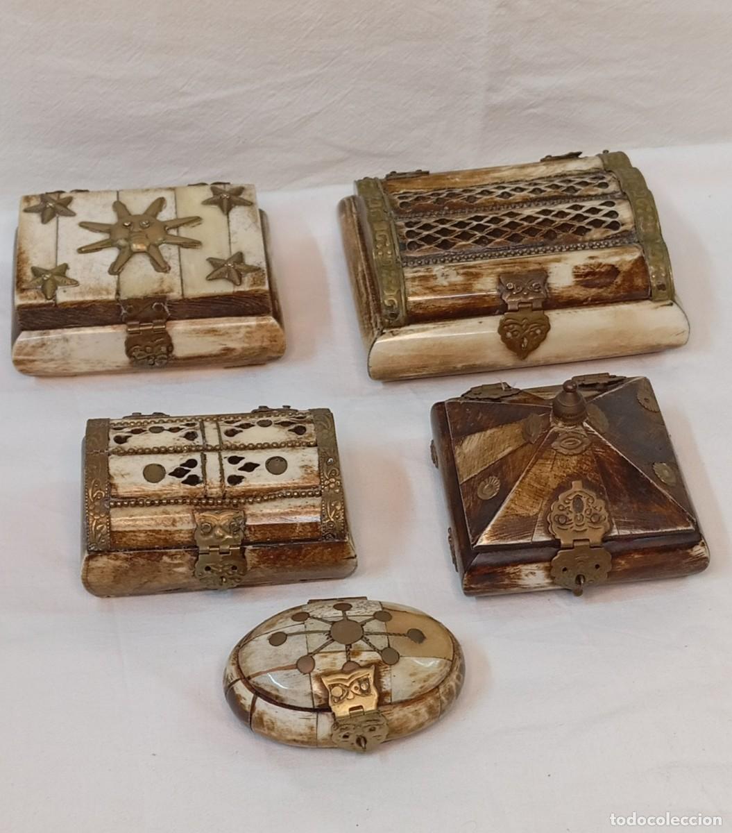 Vintage: Colecci&oacute;n de cajas de hueso - Foto 3