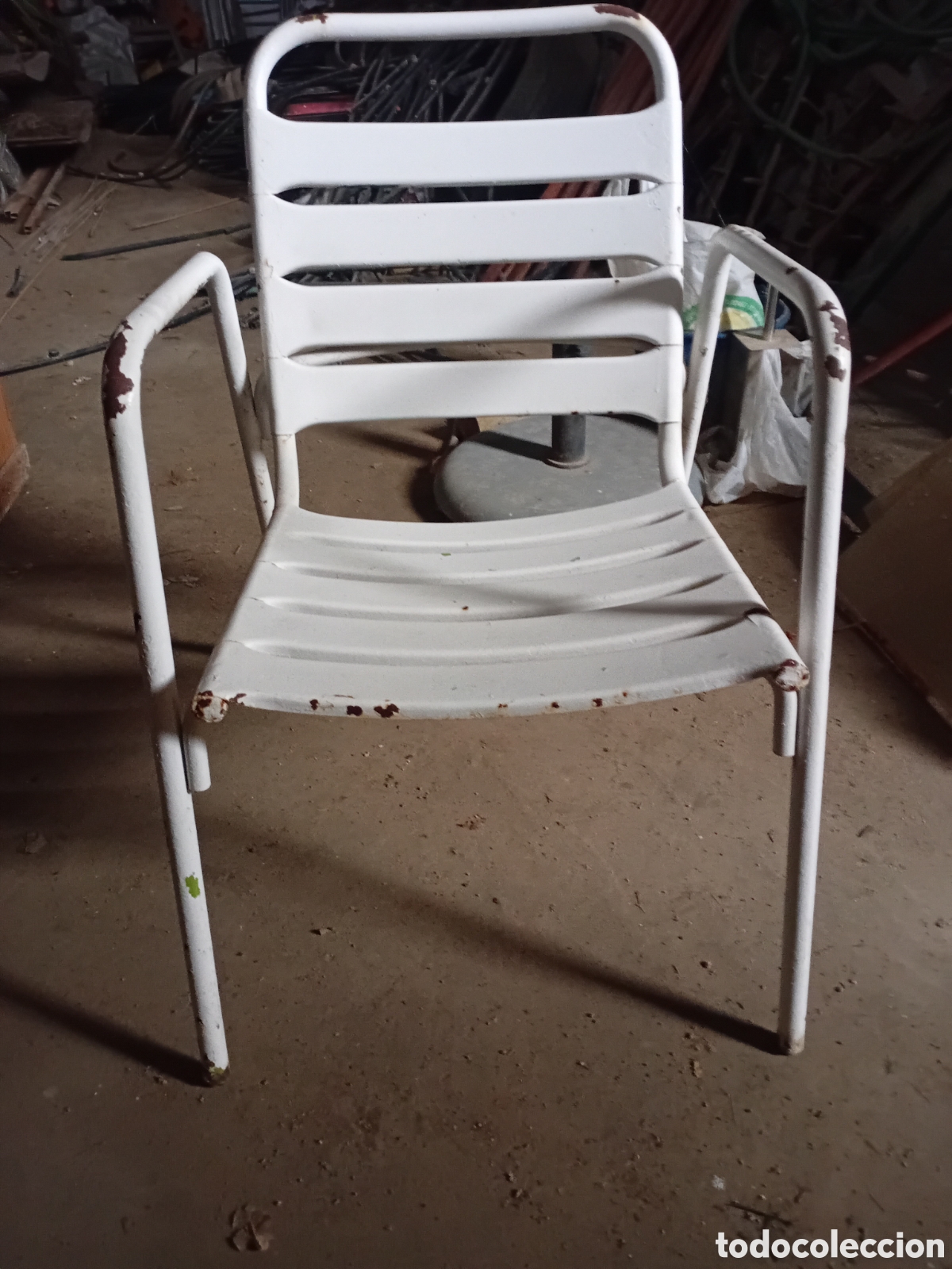 Vintage: SILLON DE JARDIN DE HIERRO. - Foto 2
