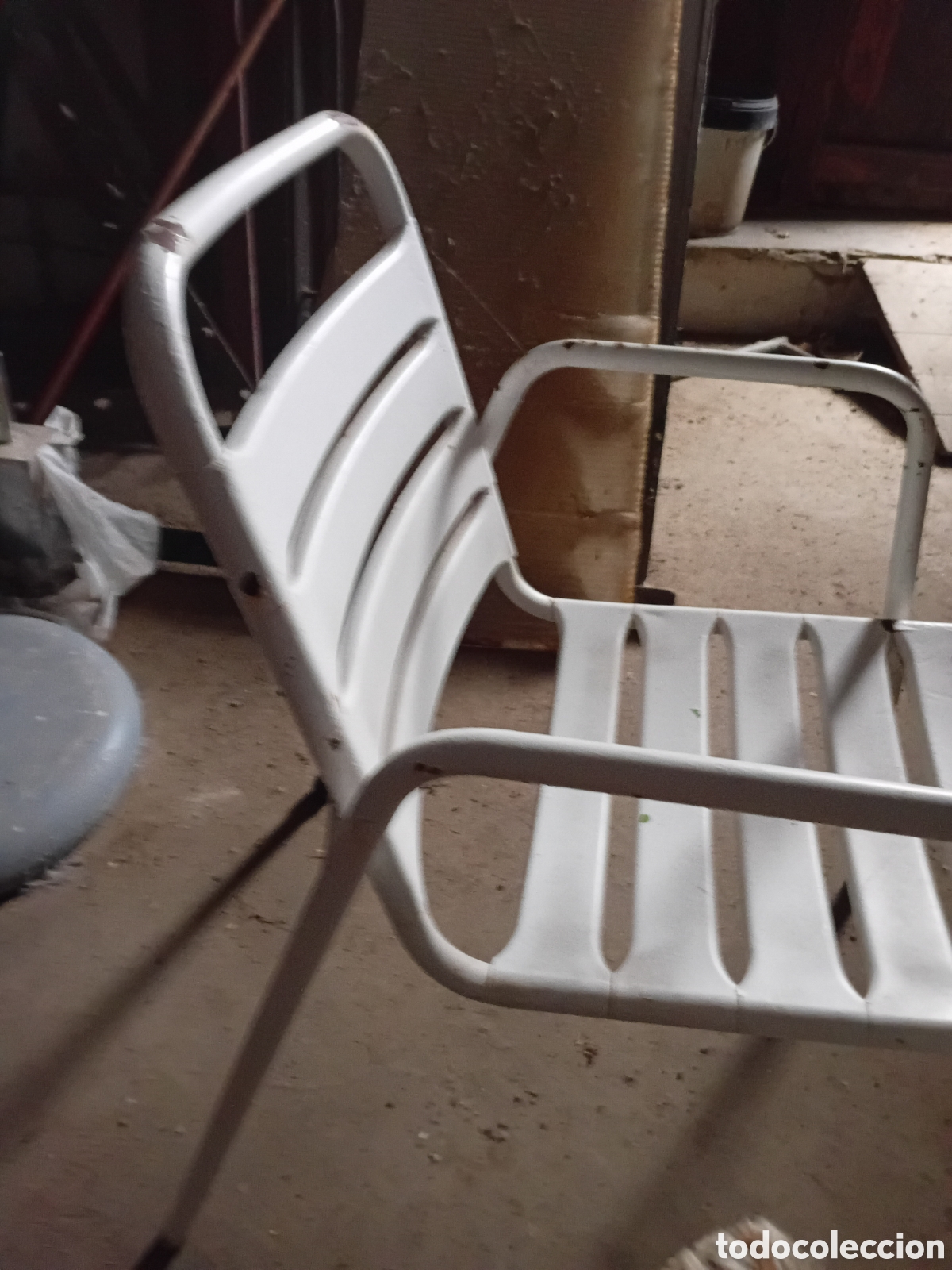 Vintage: SILLON DE JARDIN DE HIERRO. - Foto 3