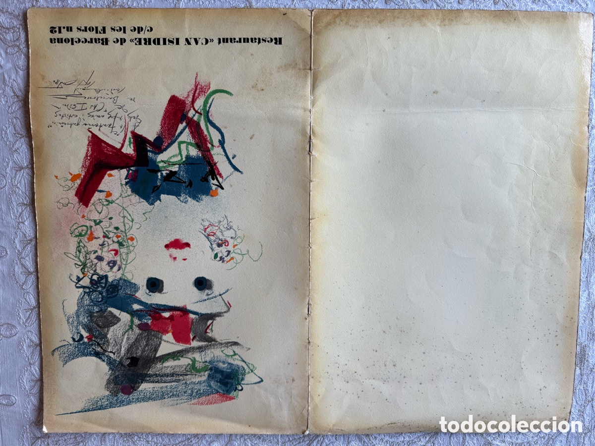 Vintage: Antigua carta de men&uacute; - Foto 5