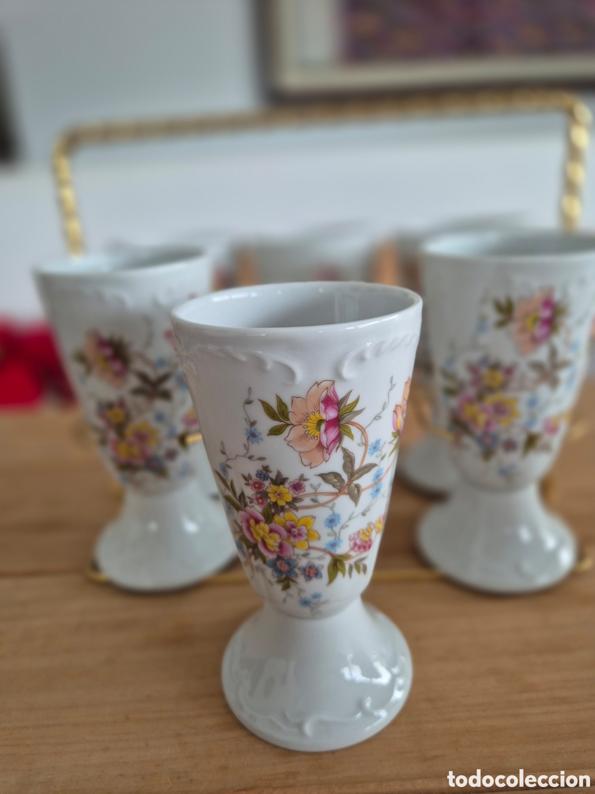 Vintage: 6 mazagran con soporte - Foto 11