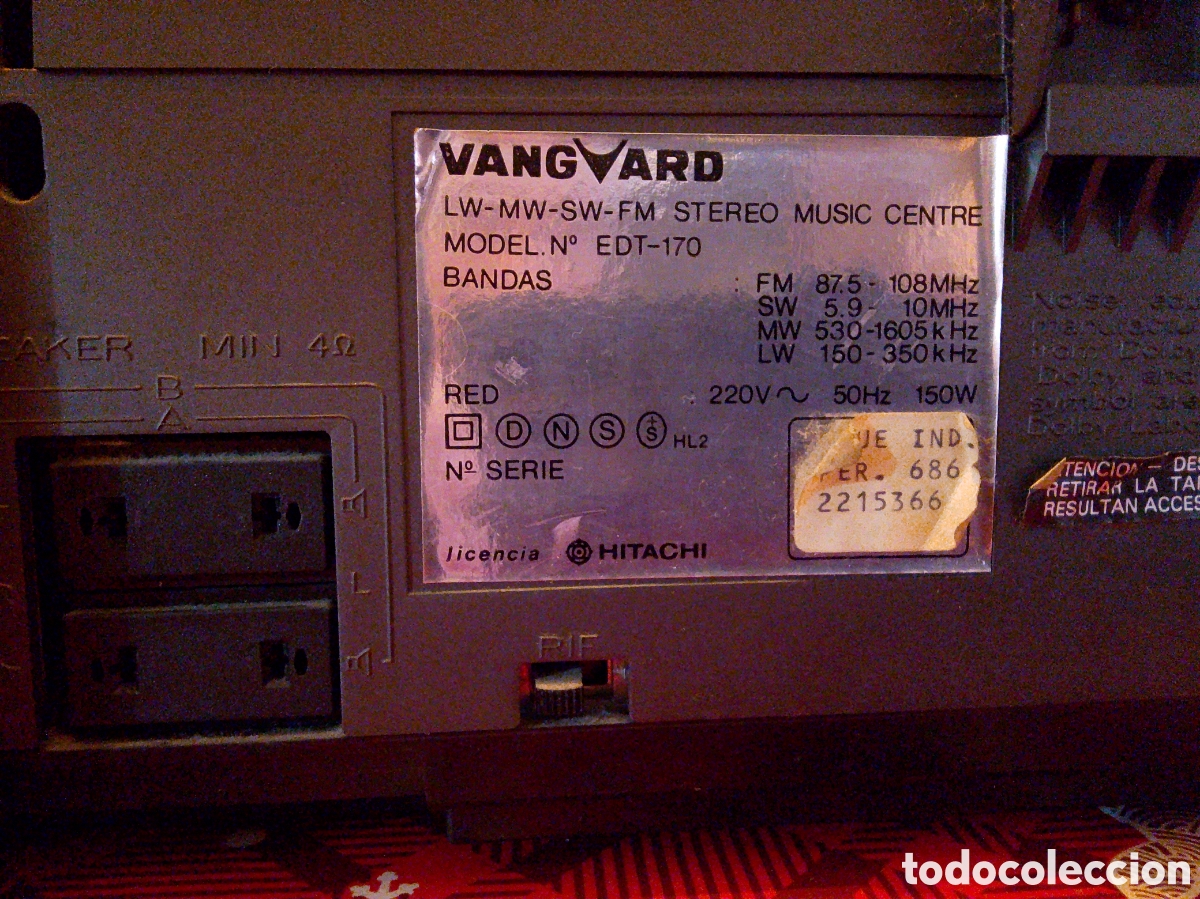 Vintage: Compacto Vanguard-Hitachi EDT-170 - Foto 8