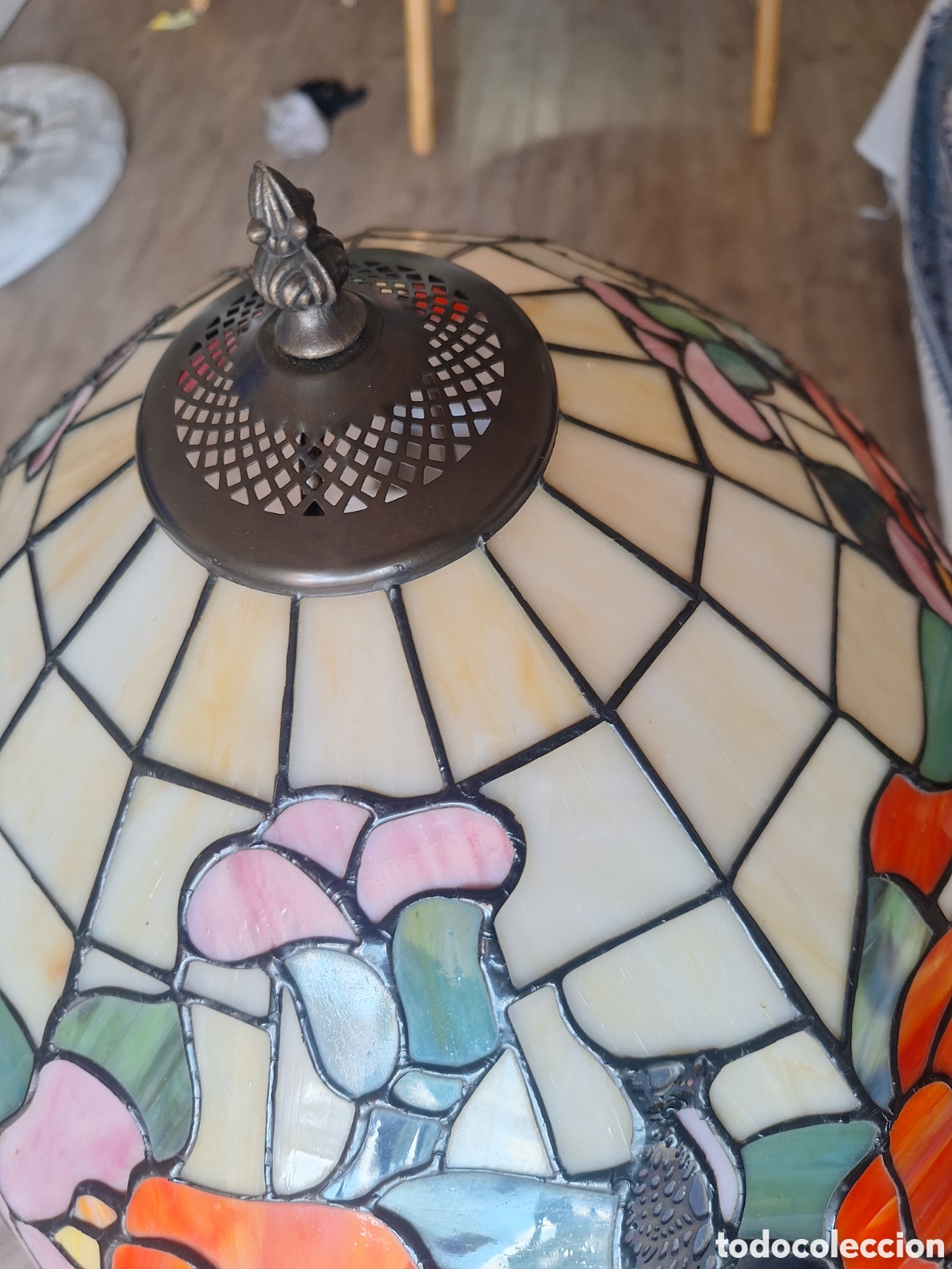 Vintage: Lampara detalles florales - Foto 4