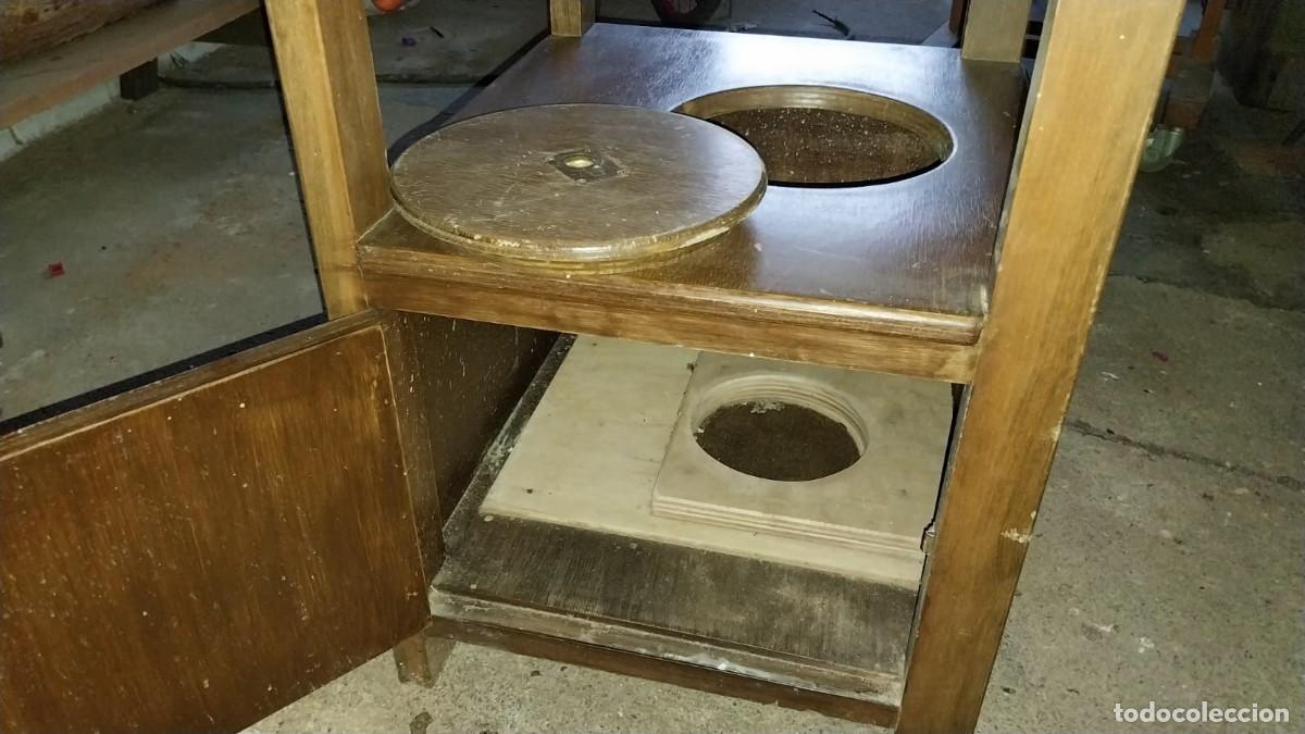 Vintage: Silla de madera para WC - Foto 3