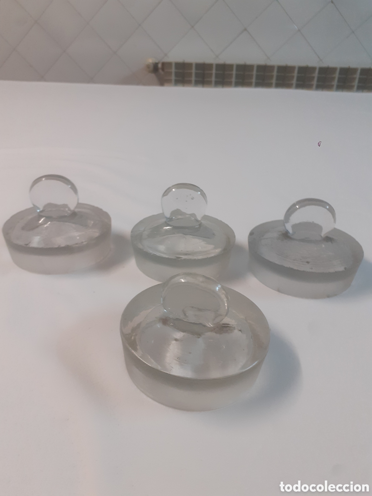 Vintage: Juego de 4 Tapones de Cristal - Foto 1