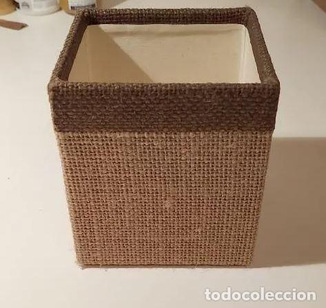 Vintage: POTE CUADRADO COLOR MARRON ROBA DE SAC.