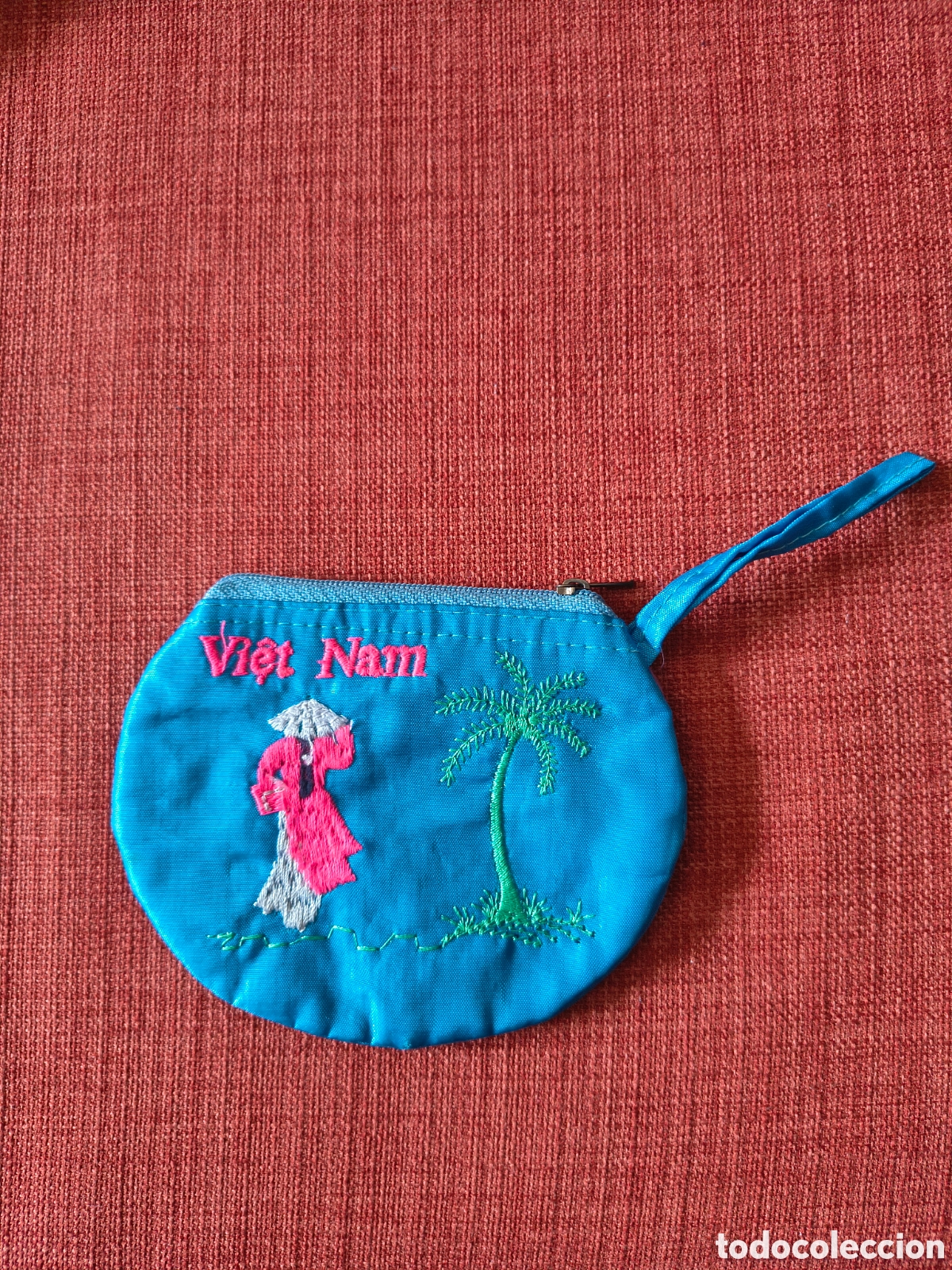 Vintage: Monedero bordado con tema del Vietnam - Foto 3