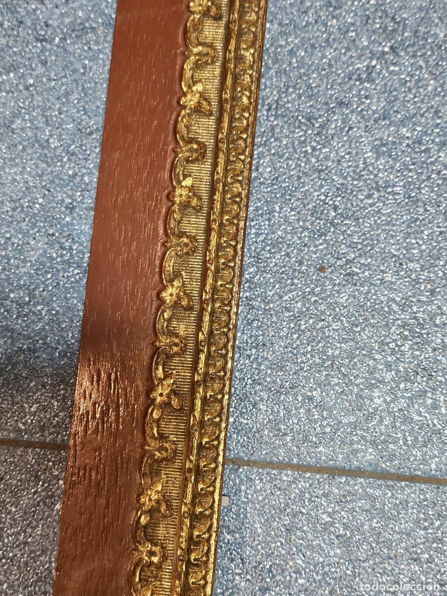 Vintage: marco de madera con dorado - Foto 3