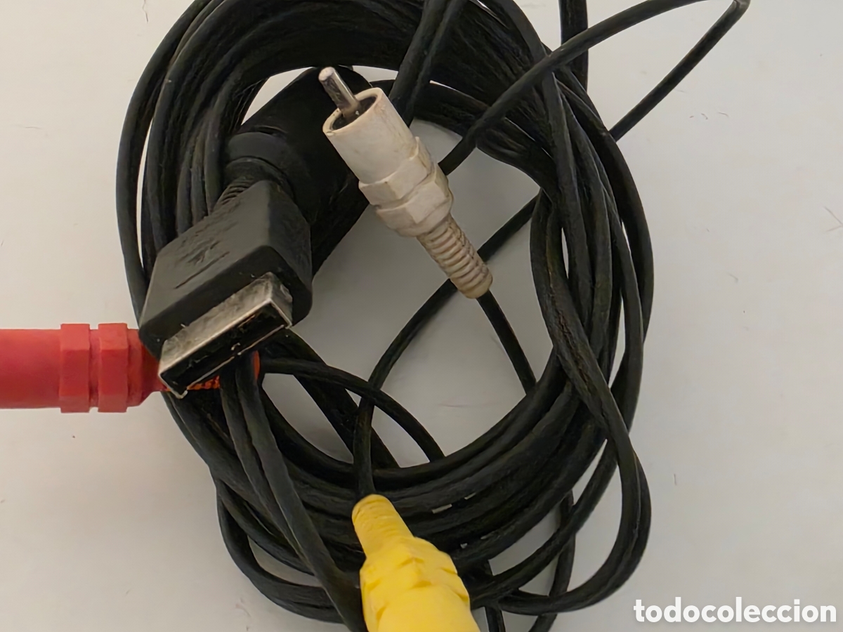Vintage: Cable AV PS1 PS2 PS3 RCA Negro - Foto 2
