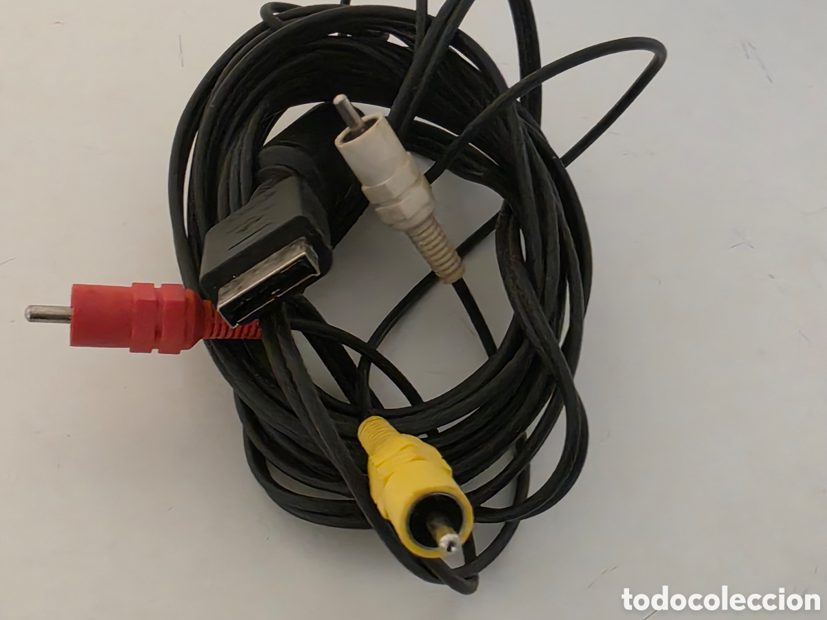 Vintage: Cable AV PS1 PS2 PS3 RCA Negro - Foto 1