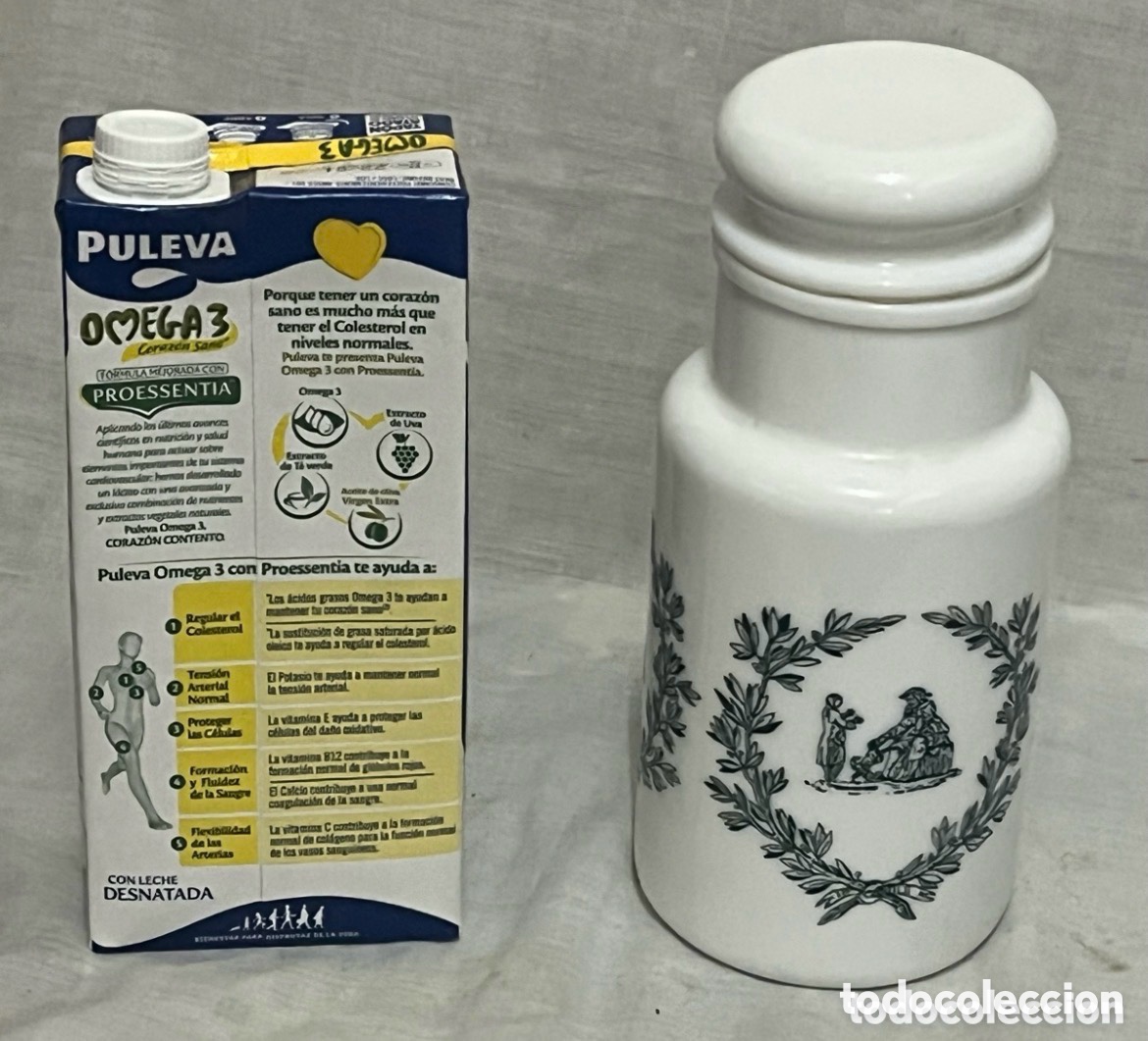 Vintage: ALBARELO DE FARMACIA OPALINA BLANCA - Foto 1