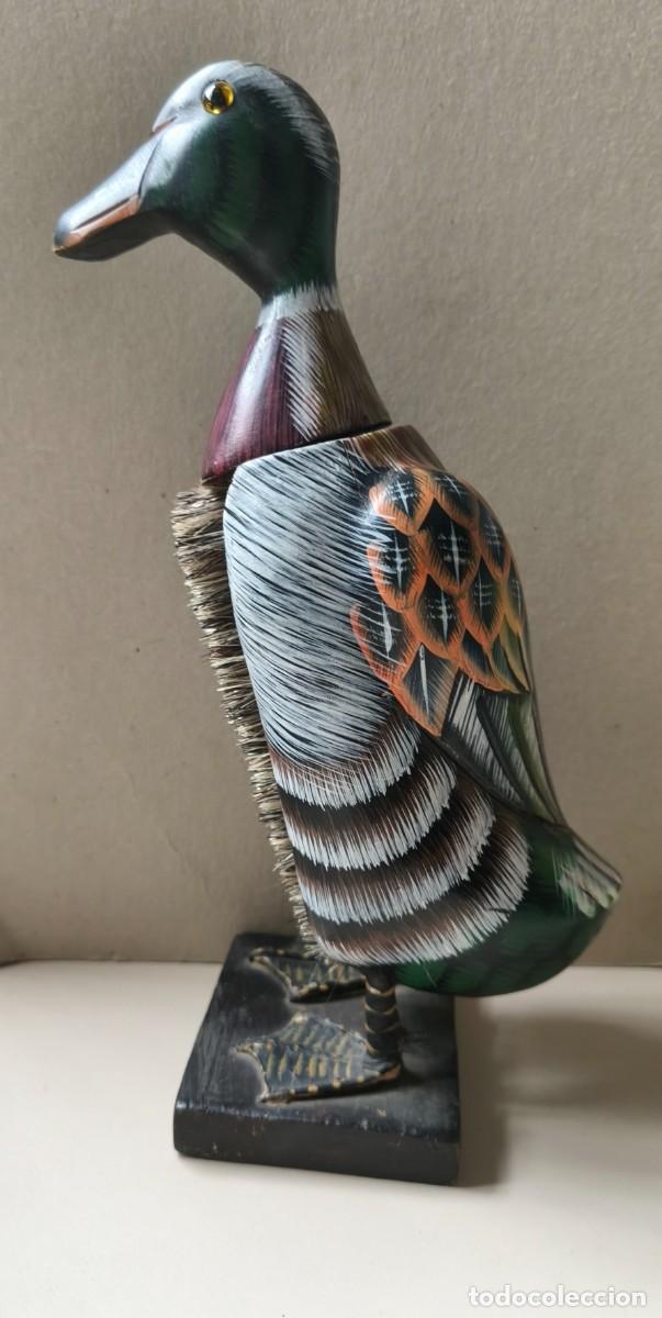 Vintage: DECORATIVO PATO MADERA CEPILLO - Foto 1