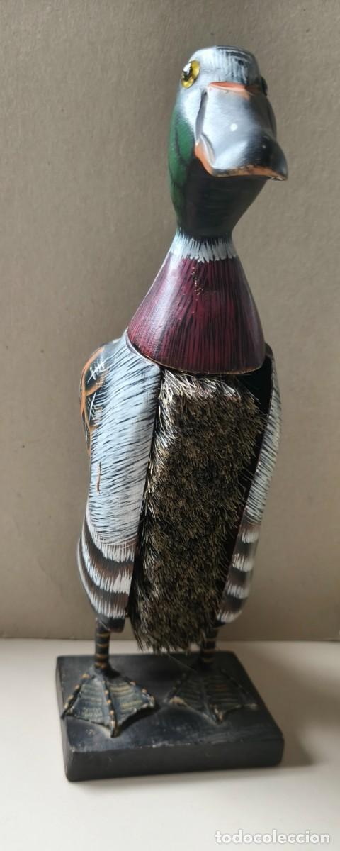 Vintage: DECORATIVO PATO MADERA CEPILLO - Foto 3