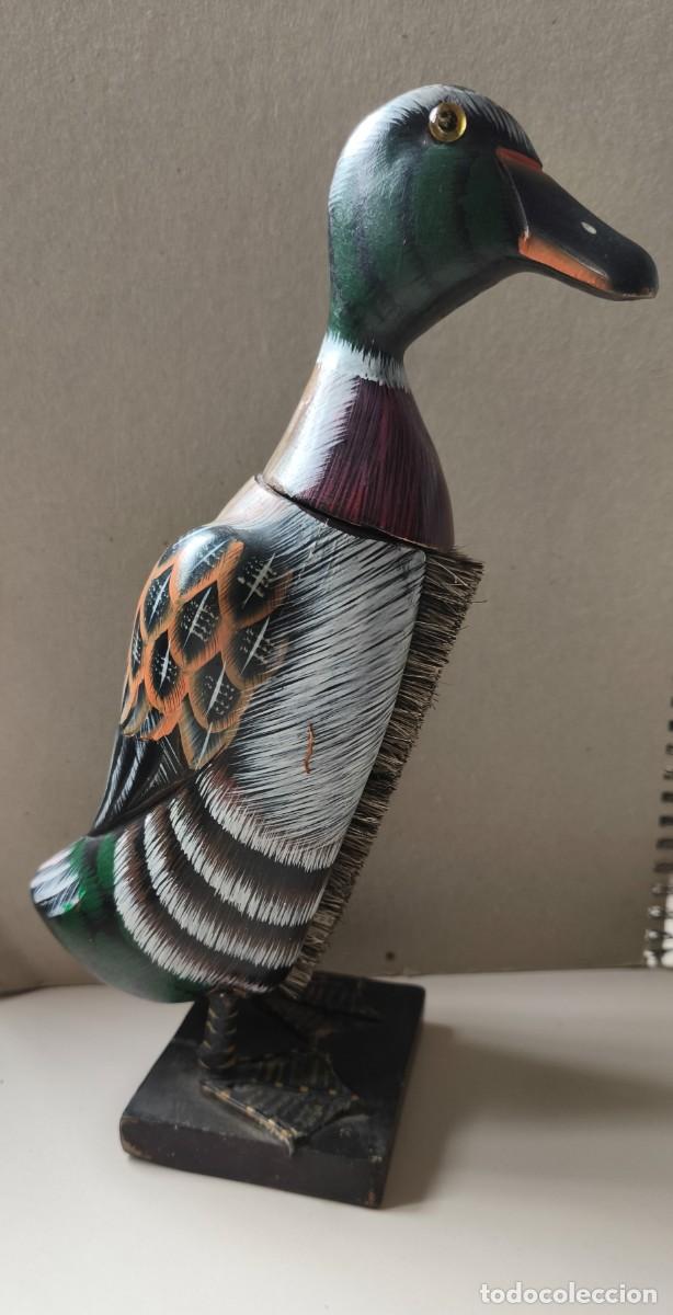 Vintage: DECORATIVO PATO MADERA CEPILLO - Foto 4