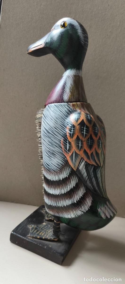 Vintage: DECORATIVO PATO MADERA CEPILLO - Foto 6