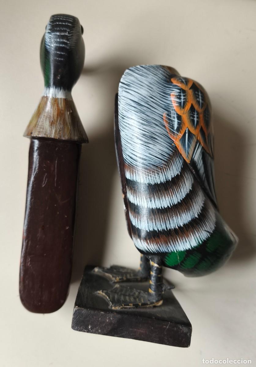 Vintage: DECORATIVO PATO MADERA CEPILLO - Foto 8