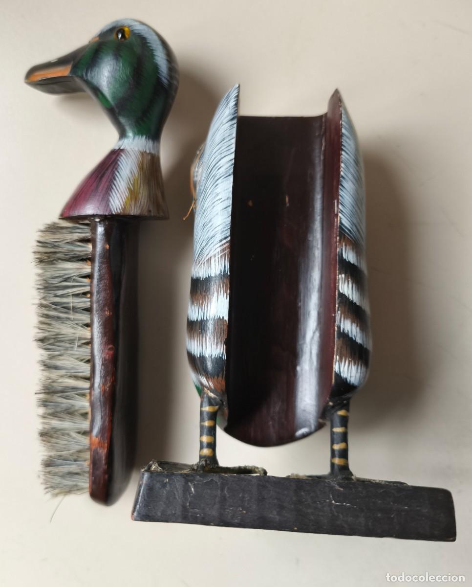 Vintage: DECORATIVO PATO MADERA CEPILLO - Foto 9