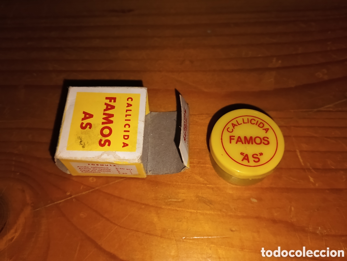 Vintage: Reliquia Sin uso completo coleccionistas Callicida Famos As costaba 12 pesetas colecci&oacute;n farmacia