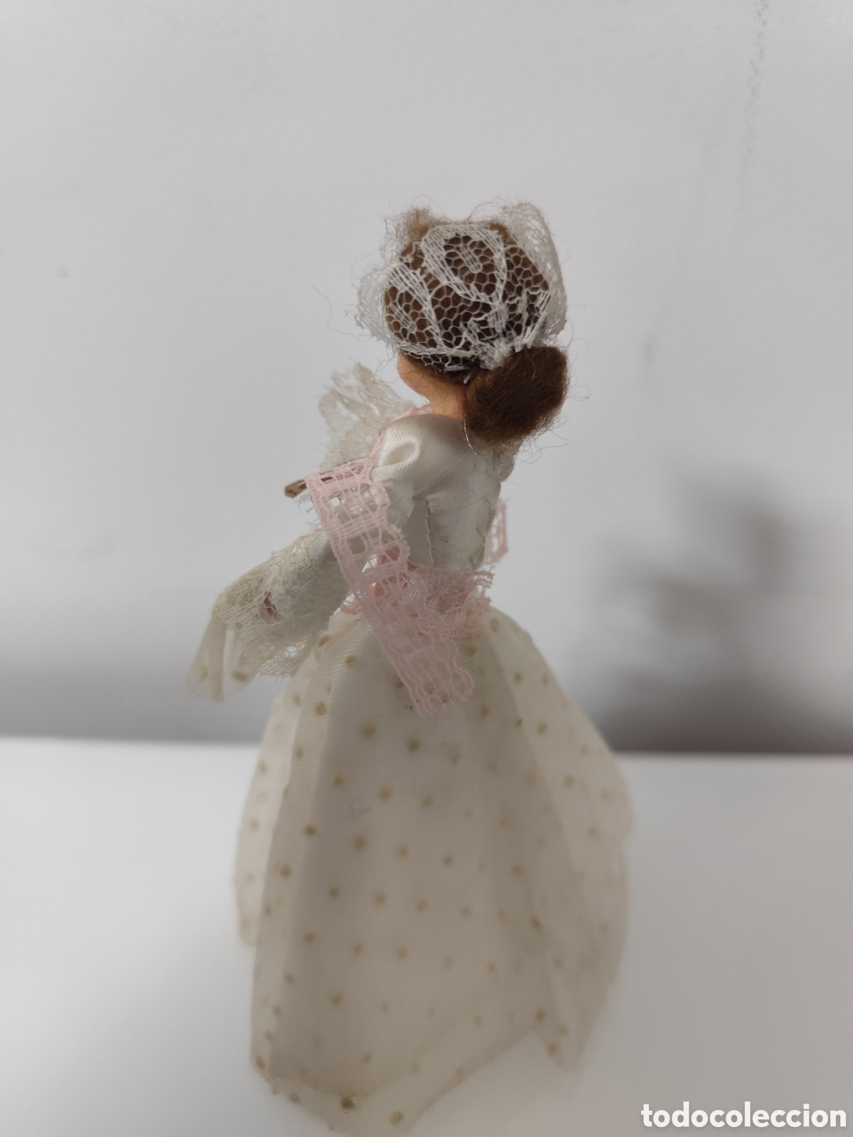 Vintage: Antiguo par de mu&ntilde;ecas de tarta de comuni&oacute;n. - Foto 3