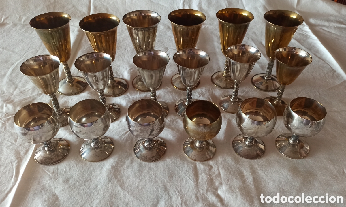 Vintage: Juego de copas espa&ntilde;olas. - Foto 3