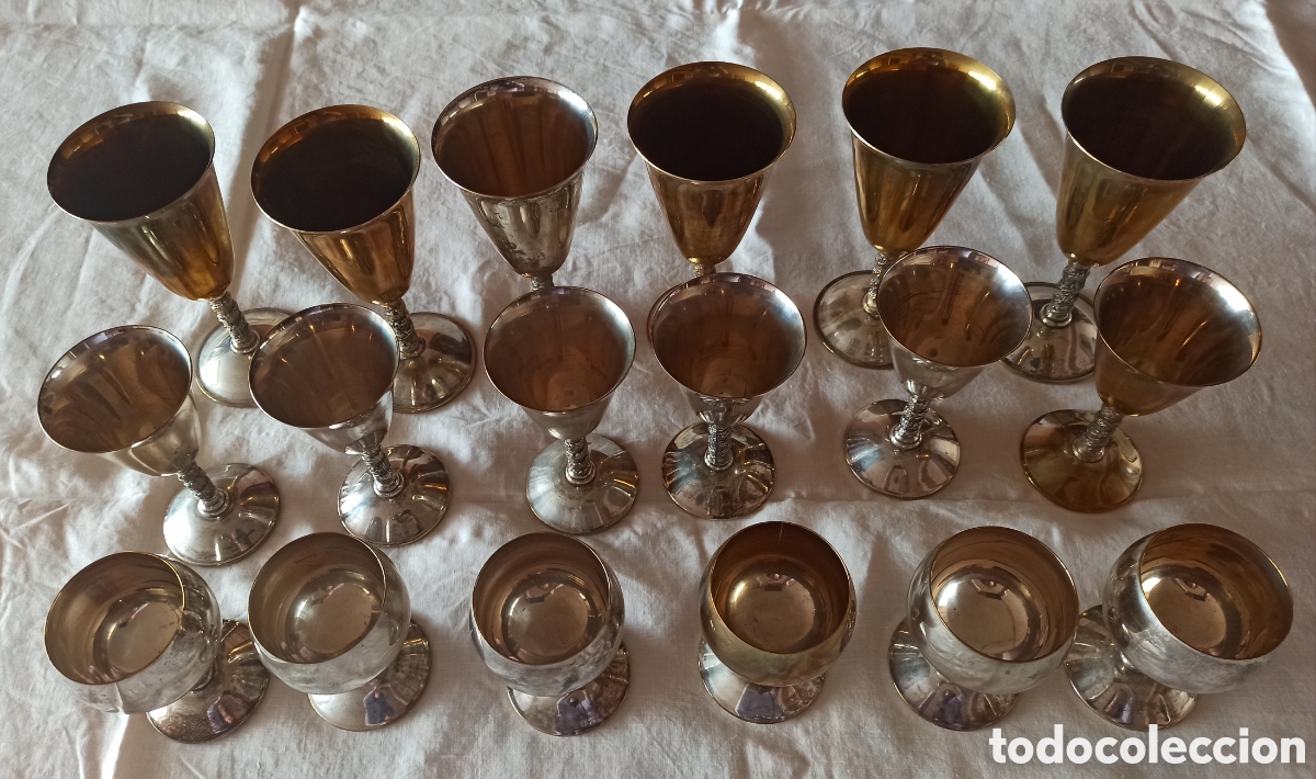 Vintage: Juego de copas espa&ntilde;olas. - Foto 1