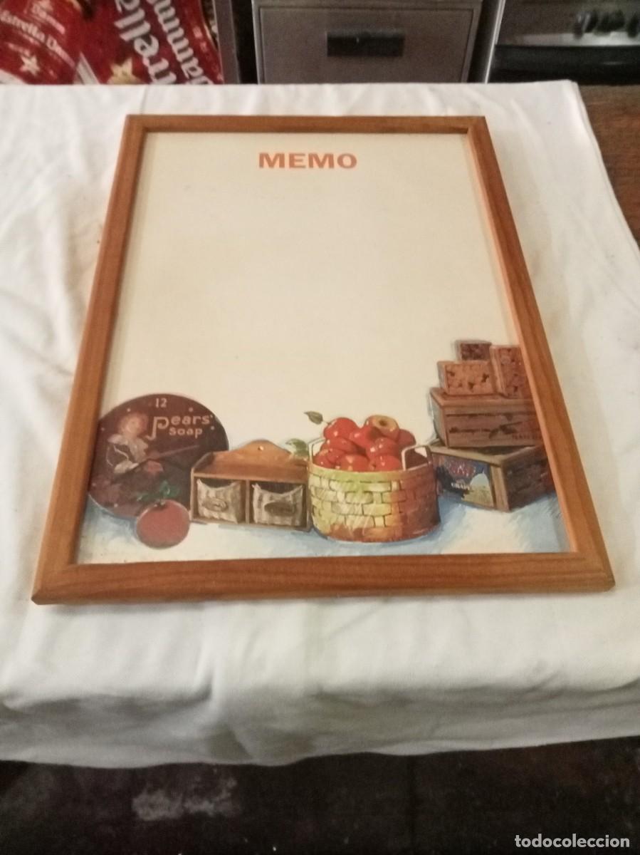 Vintage: Cuadro madera pizarra memo - Foto 1